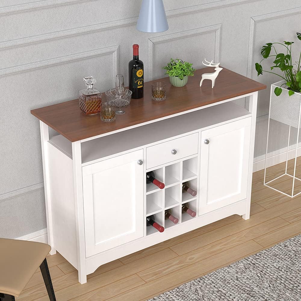 Buy Large Storage Sideboard with Wine Rack, Kitchen Wine