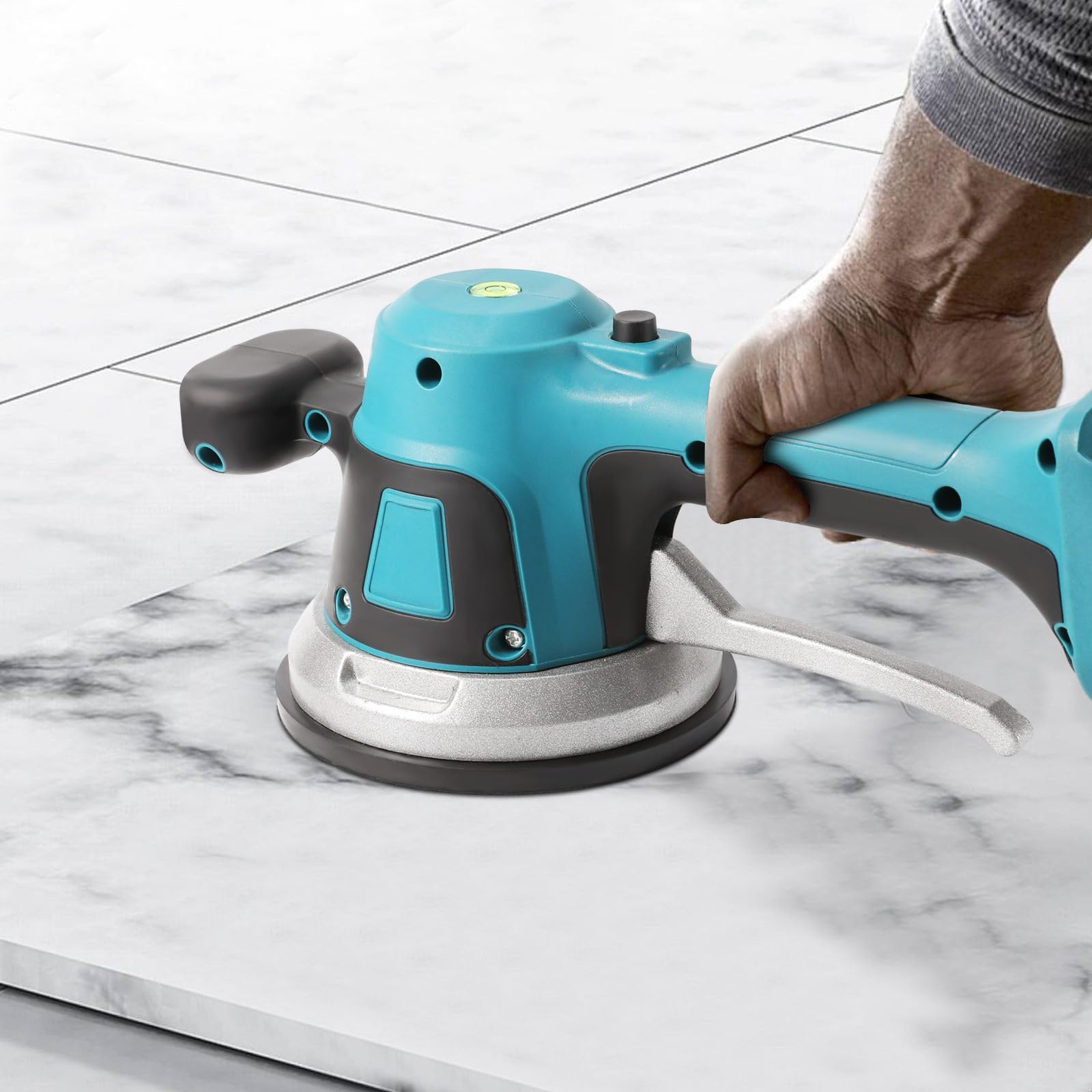 Akku Fliesenrüttler, Tragbare Fliesenvibrator für 18v Batterie, Fliesenleger Maschine, Elektrische Fliesen Vibrator, 6 Geschwindigkeitsstufen, Vibrationsmaschine für elektrische Fliesen