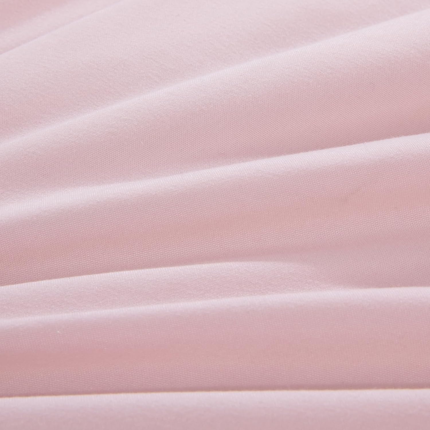 HOMBYS 7 Pieces Full/Queen Pink Bedding Comforter Set for Girls with Matching Sheets and Shams, Pink Blush Pinch Pleat Comforter Set with Ruffles for All Season