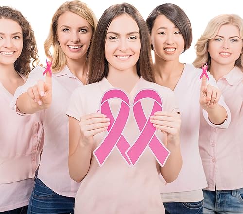 Miniatura 10 de Cintas de papel de concientización sobre el cáncer de mama en 7.9 pulgadas para mujeres, suministros de eventos públicos y sociales de caridad (200