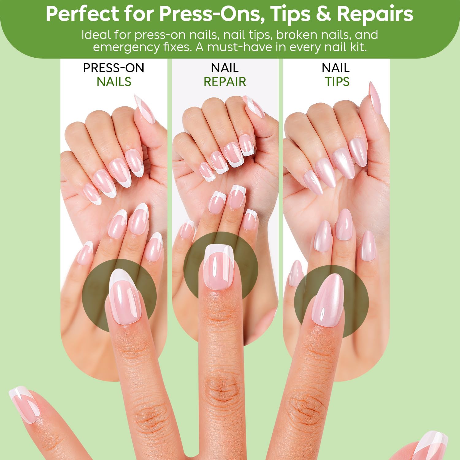 Luxbon Nail Glue & Remover Set 7ml*2pcs for Press On & Acrylic Nails