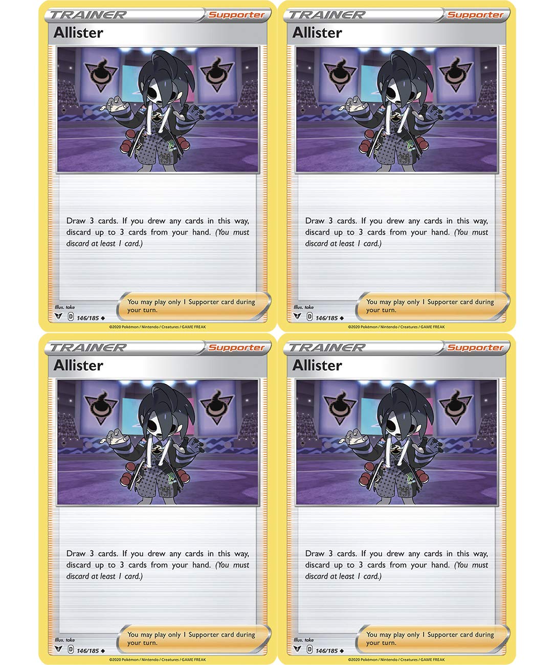 Amazon.com: Pokemon Trainer Set - Allister 146/185 - Sun