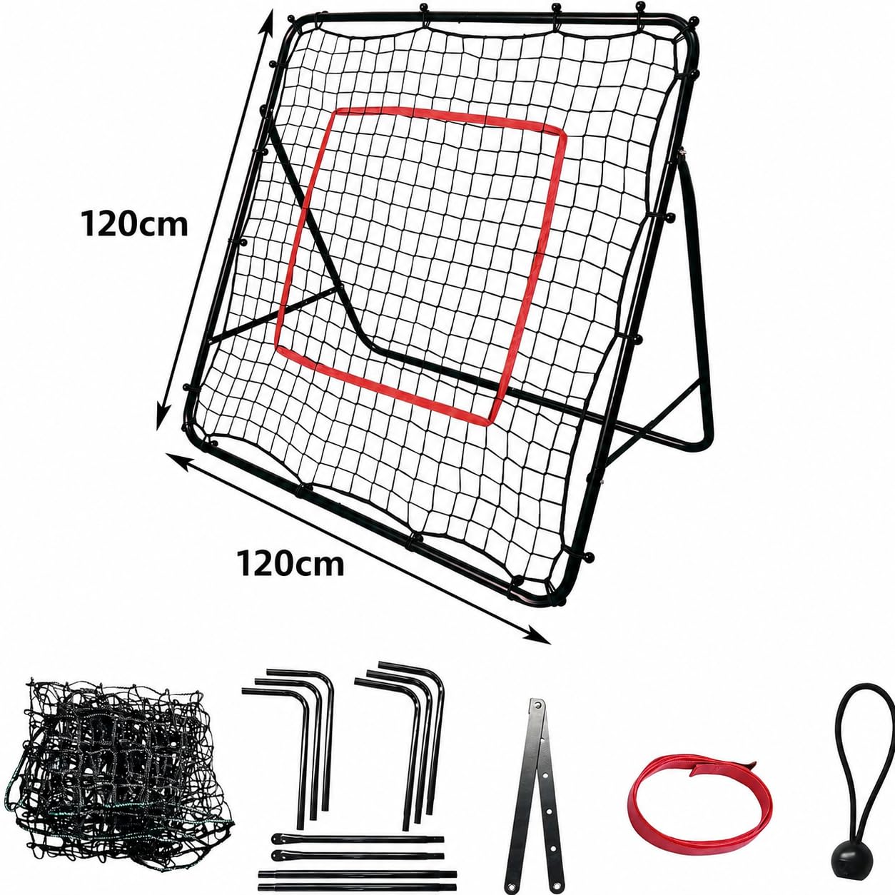 Kapler Red de rebote para portería de fútbol para niños, pared de rebote al aire libre para entrenamiento eficaz