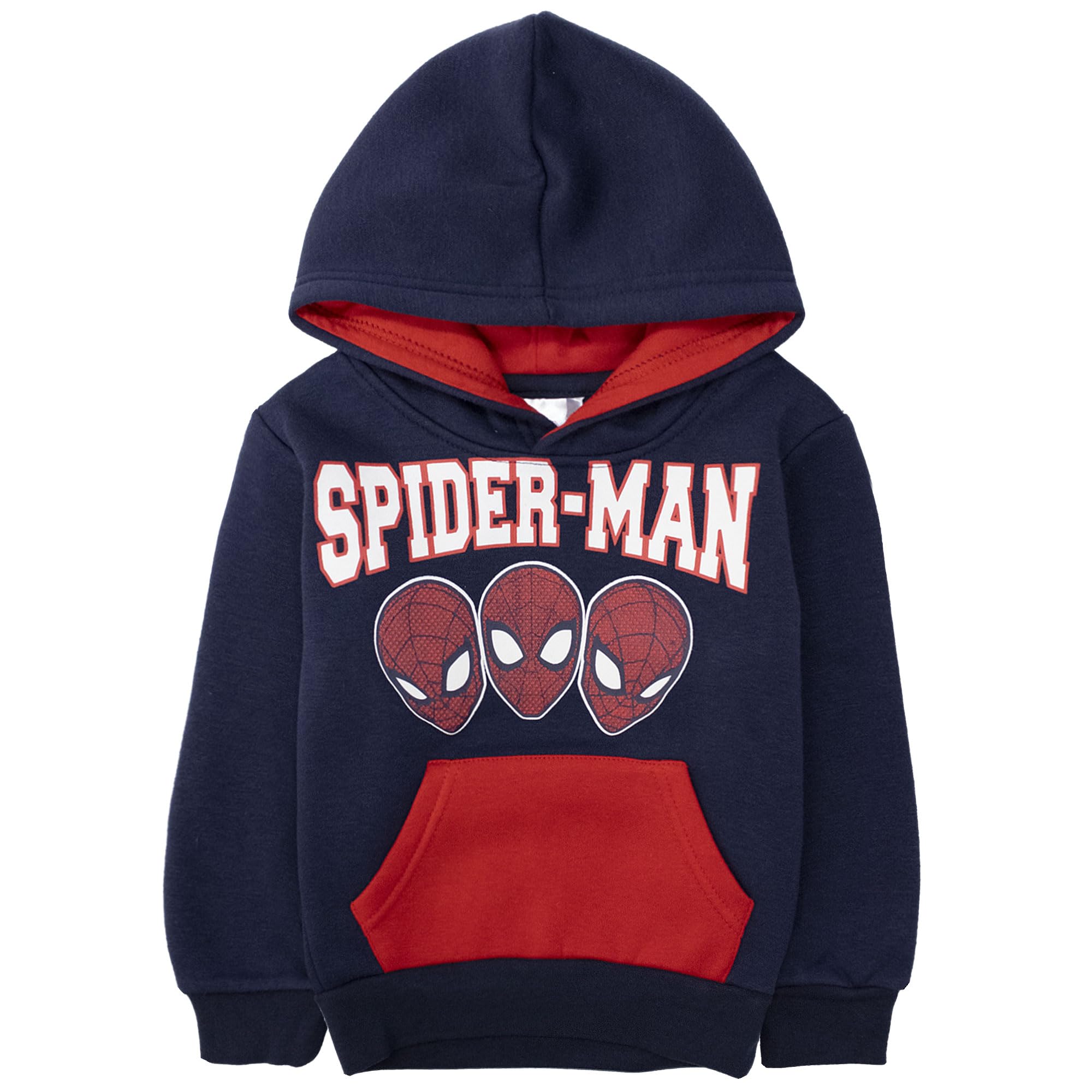 Sweat Spiderman enfant 3 ans capuche bleu marine pull Marvel 6998 - 8