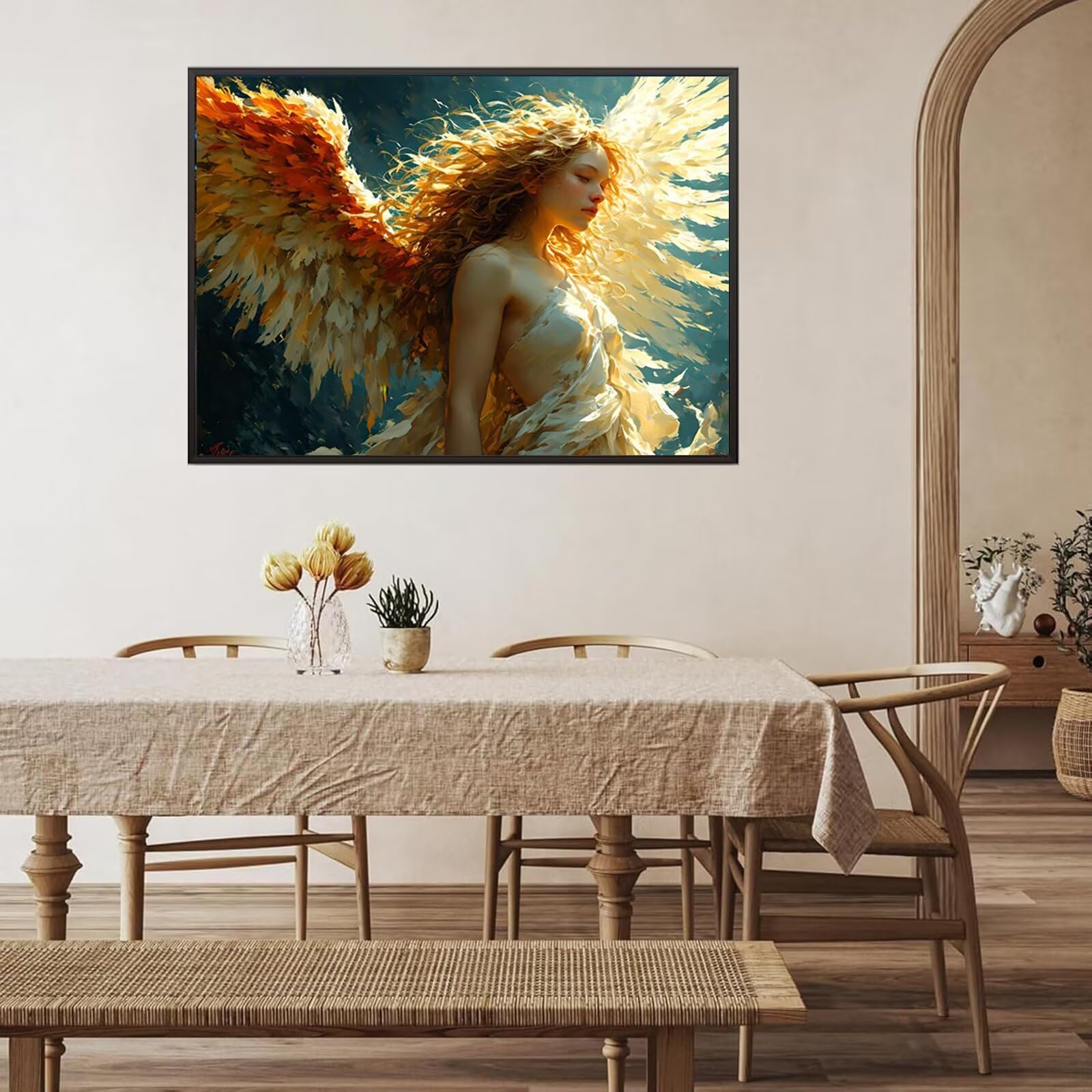Diamond Painting Kit Completo Ángel, Pintura Diamante 90 x 130 cm, B-44