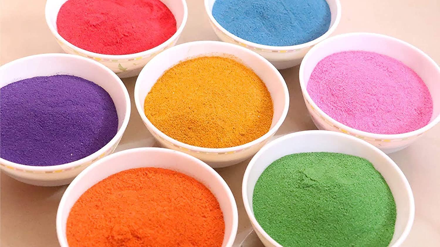 Ascension 12 Rangoli Colour Pack 100g Each with 1 Filler 3 Assorted Rangoli Stencils Jali Designs 3 Tea Light Candle Rangoli Making Kit for Floor Decor Festival Diwali Decoration 4