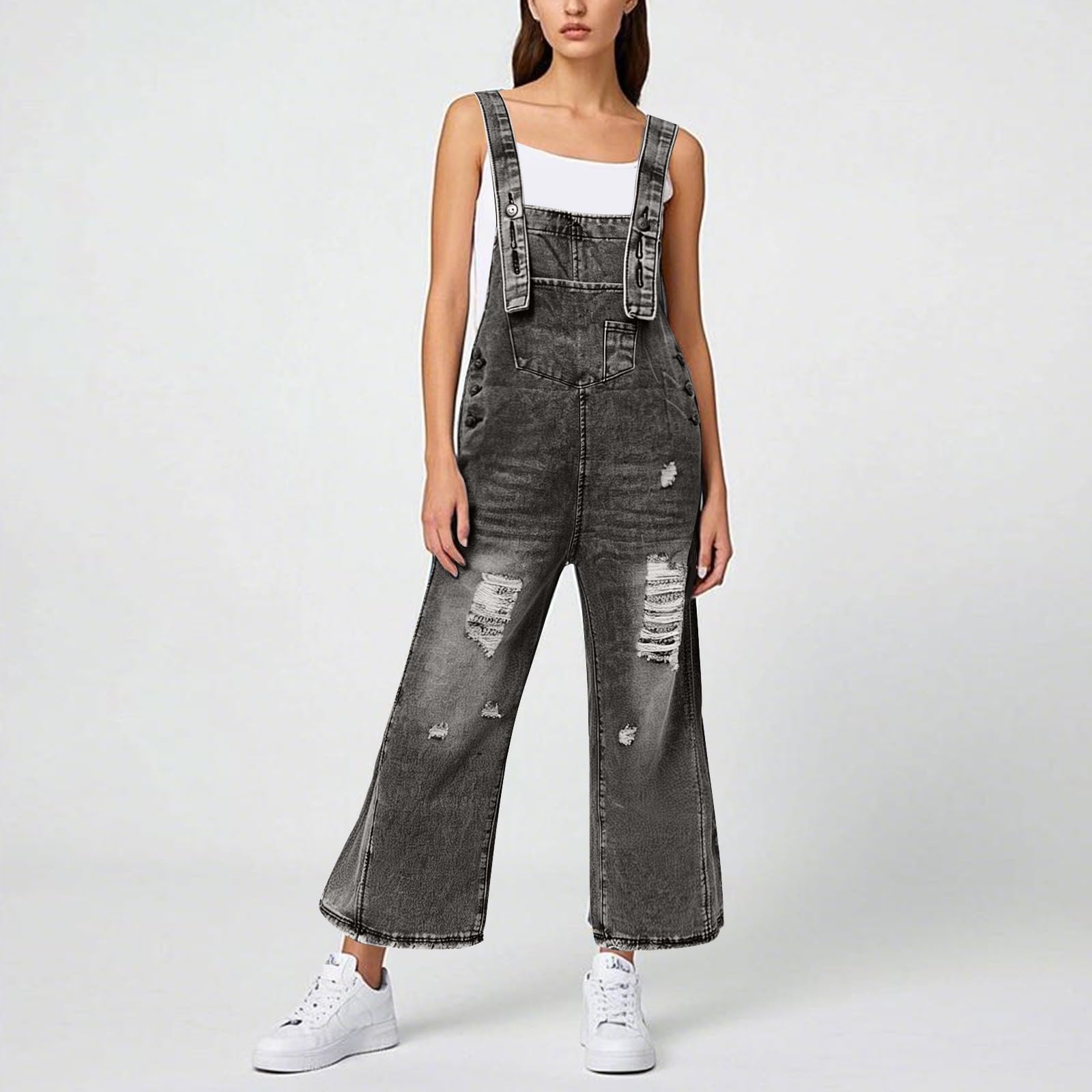 Peto Vaquero Mujer Mono para Tezano Anchos Overol Talla Grande Largos Elegante Macacao Tallas Grandes Baggy Casual De Trabajo Informal Hippie Deportivo Formal