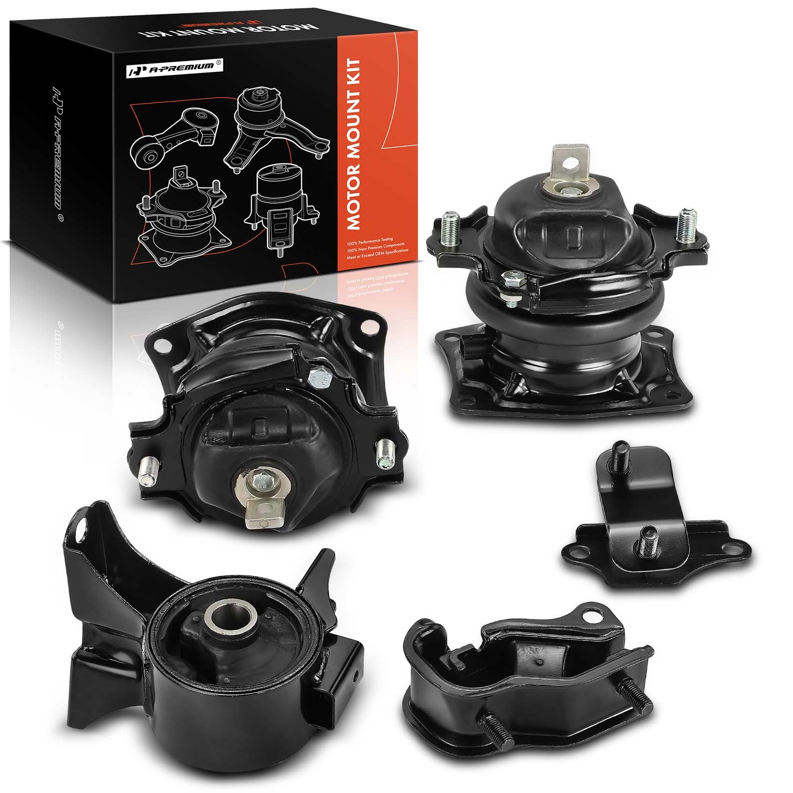 A-Premium 5PCS Engine Motor Mount and Transmission Mount Set Compatible with Honda Odyssey EX-L EXL Touring 2005 2006 V6 3.5L
