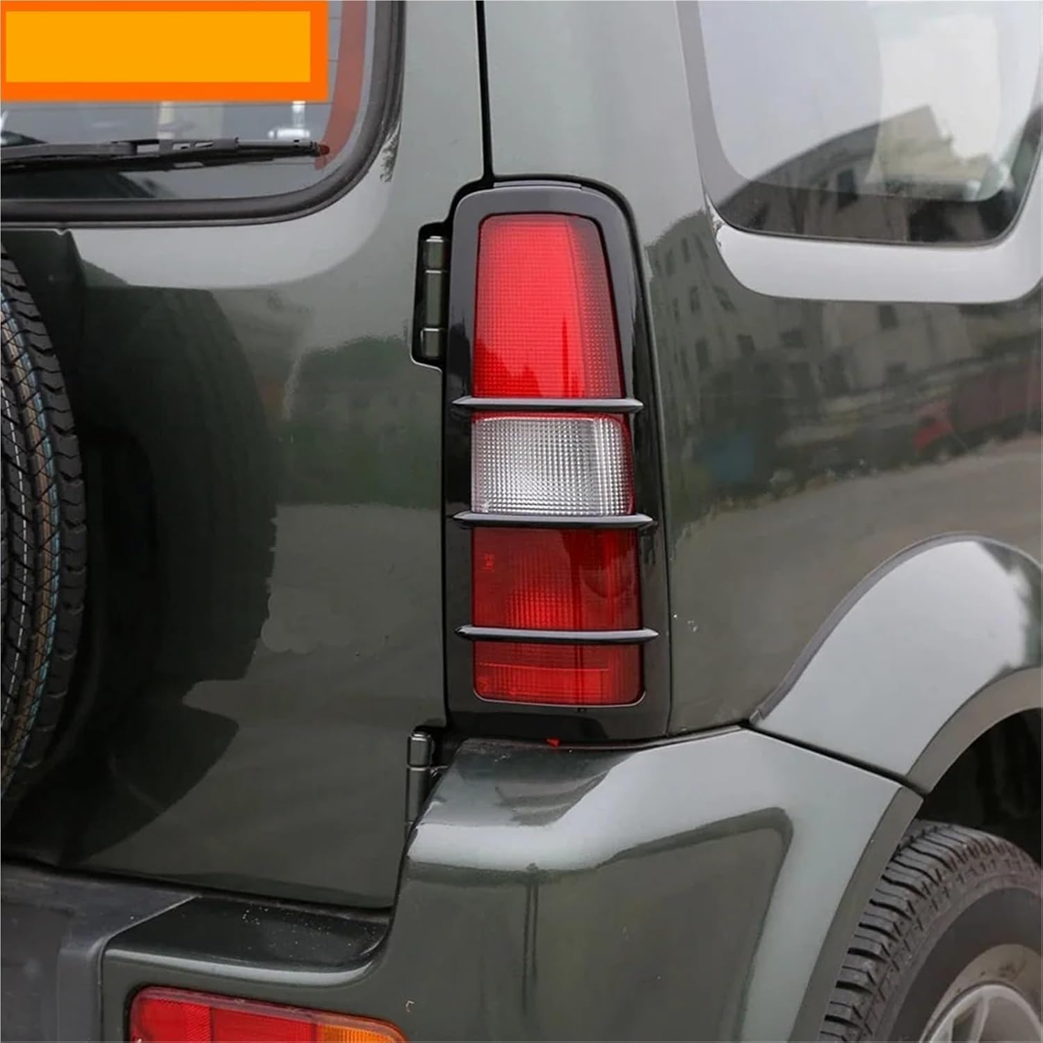 Lamp Hoods Compatible For Suzuki Jimny 2007-2017 Car Tail Light Lamp Rear Fog Light Decoration Cover Trim Kit Exterior Accessories(4 pc C)