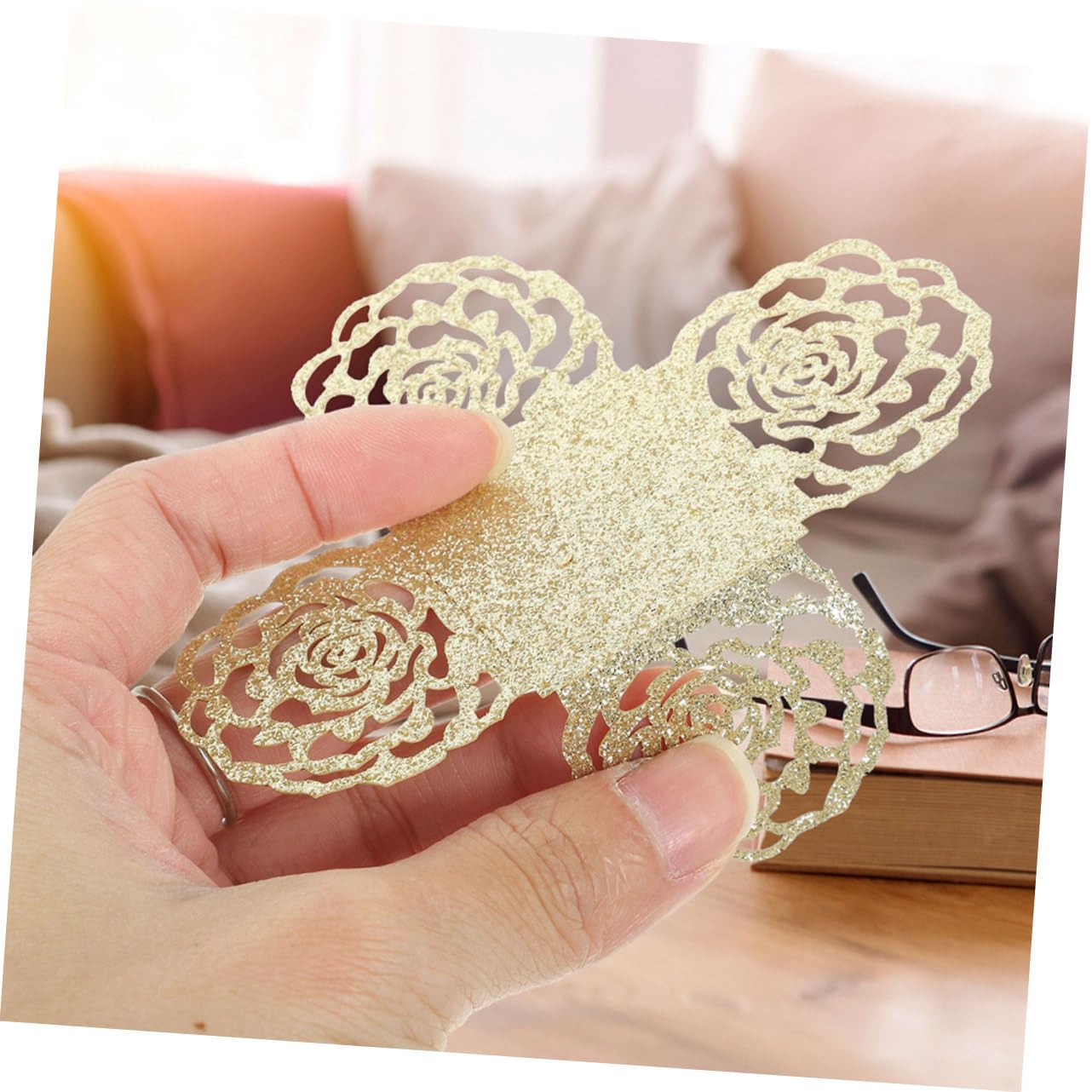 Envoltorios De Trufa Huecos Para Chocolate 100 Piezas, Papel Dorado Purpurina, Moldes Pequeños Para Cupcakes, Aptos Para Bodas y Fiestas, Decoración Elegante Para Postres