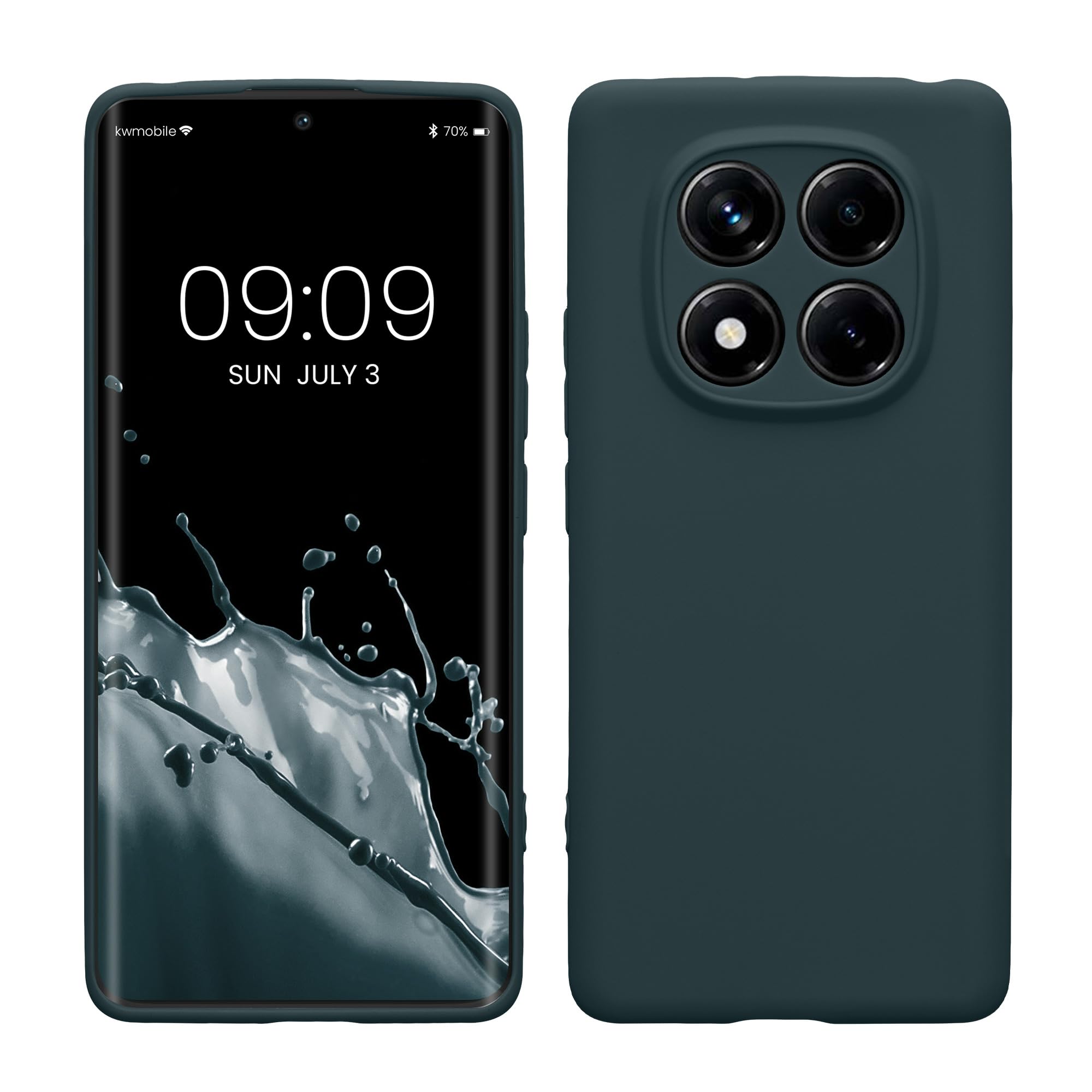 kwmobile Carcasa Compatible con Xiaomi Redmi Note 14 Pro 5G / Poco X7 Funda - Funda Ultrafina de TPU con Bordes elevados - Lavanda Metalizado — view 223
