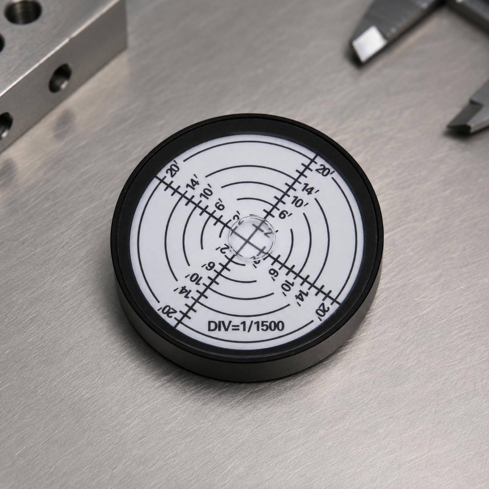 Circular Magnético Fácil Leer Circular Ligero Herramienta Medición para Configuración s, Negro+