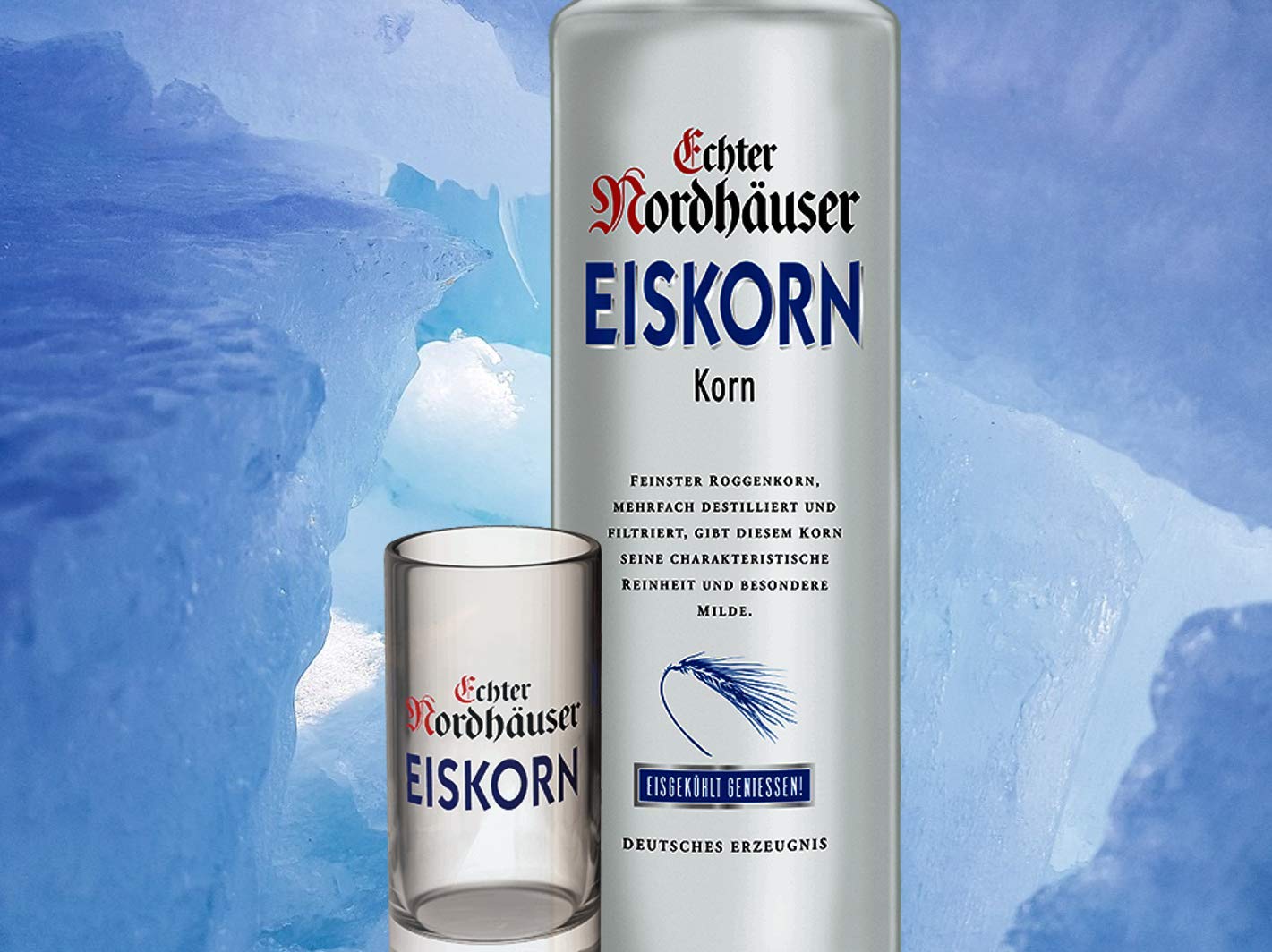 Echter Nordhäuser Eiskorn (6 x 0.7 l) - Eiskalter Korn Genuss