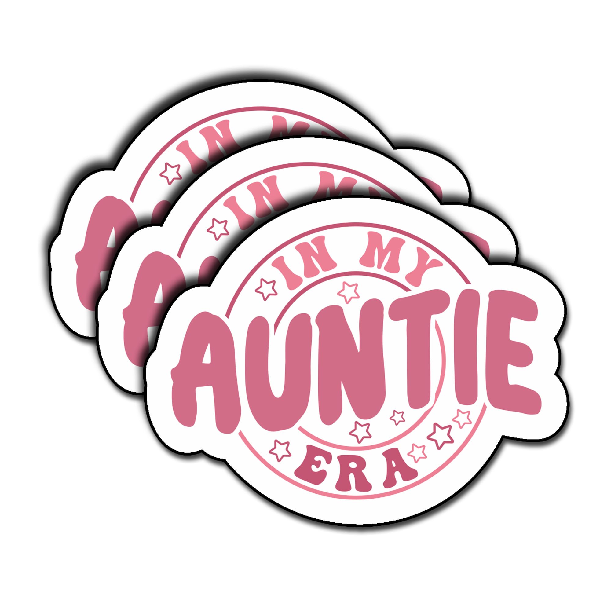 (3Pcs) in My Auntie Era Sticker, Cute Aunt Gifts, Birthday Gifts for Auntie, Best Aunt, New Aunt - Auntie Gifts from Niece, Nephew Decor Laptops, Water Bottles, Kindles Waterproof Vinyl Decals 3"x2.5"