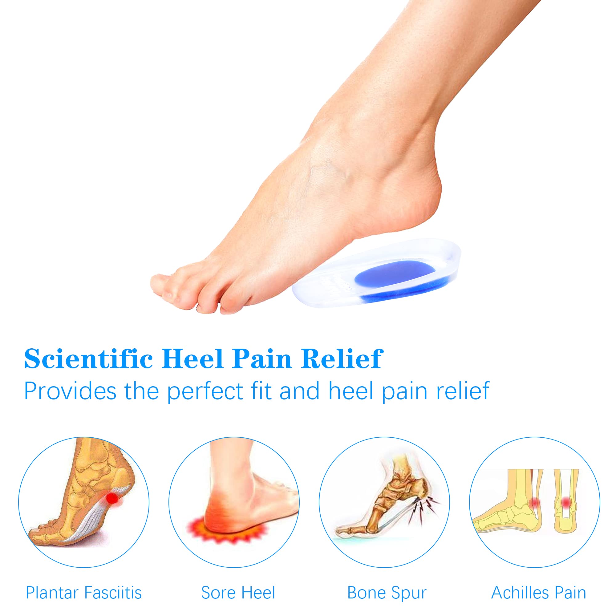 Wonderwin Gel Heel Cups - Shoe Inserts 