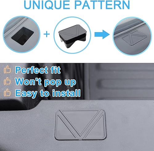 Miniatura 2 de PIMCAR Fundas de bolsillo para estaca de riel de cama compatibles con Dodge Ram 1500 2500 2019-2023, cubiertas para tonneau de camión trasero,