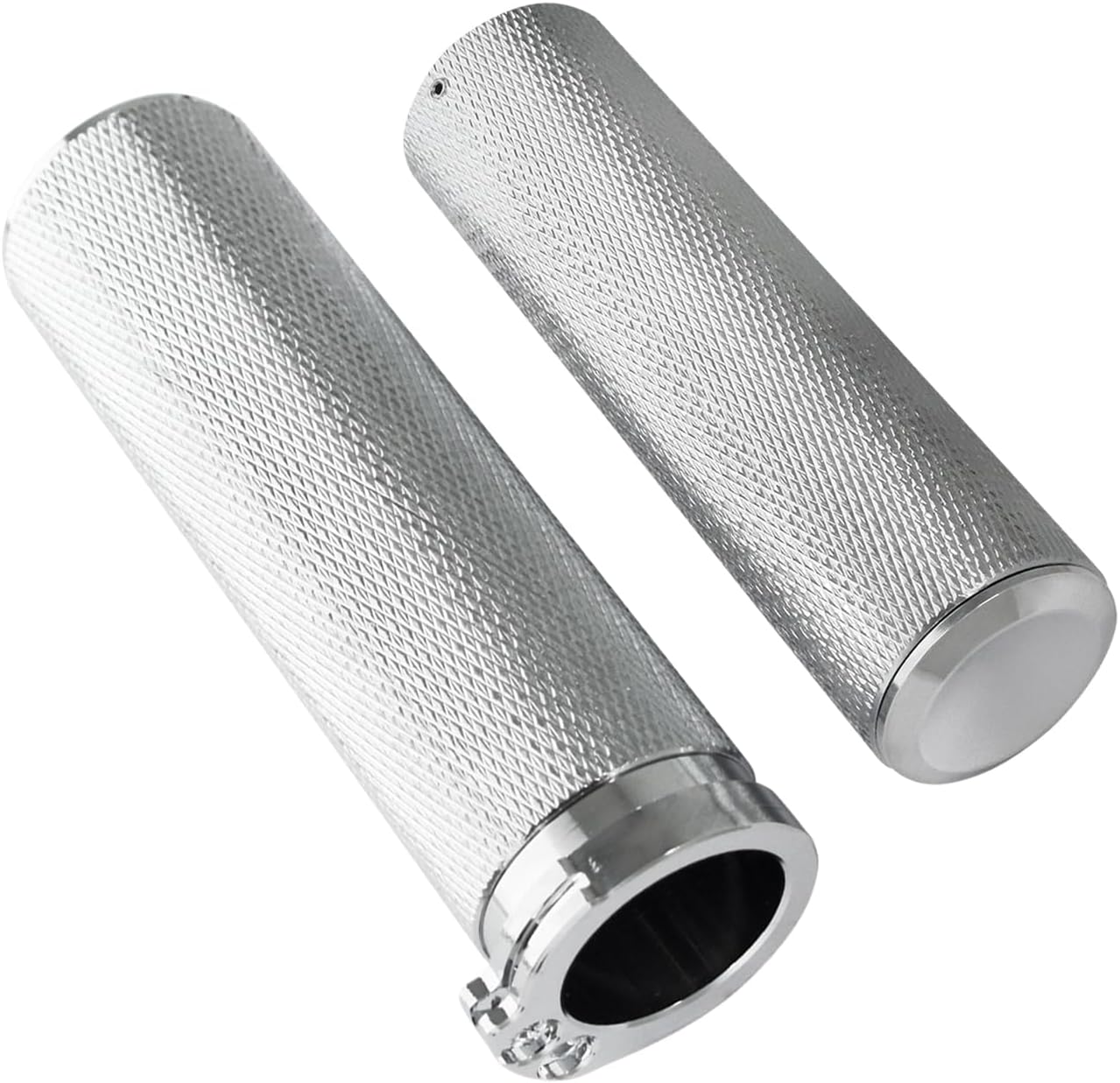 Motorcycle Handlebar Grips 1 inch 25mm Aluminum Cable Throttle Hand Grips Universal Fit for Harley Touring Dyna Softail Sportster XL 883 1200