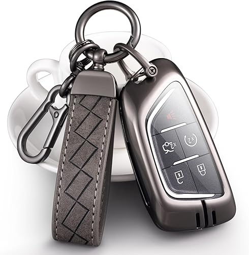 Miniatura 2 de Funda para llavero Cadillac. Funda de metal avanzada compatible con Cadillac ATS ATS-L ATS-V CT6 CTS CTS-V Escalade SRX XT4 XT5 XTS Accesorios