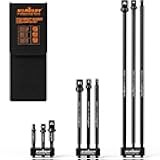 HORUSDY 9-Piece Impact Socket Adapter Extension Set with Storage Pouch, 1/4