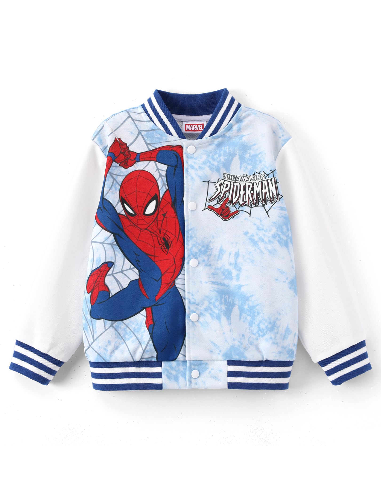 Disney Bomber Jacket Spider Man Marvel Toy Story Cars Varsity Cardigan2-13Y