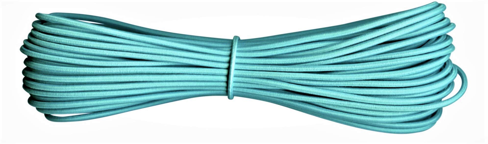 Round Elastic Cord - 2 mm Diameter - Turquoise - 100 metres — image 1