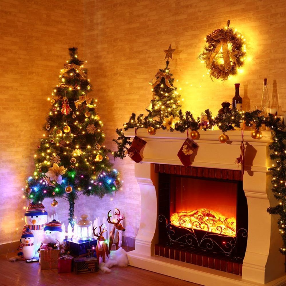 Stringa Luci Led, 30M 300Led IP65 Impermeabile Catene Luminose Rame, Illuminazione Decorazioni per Natale, matrimonio, festa, casa, Balcone