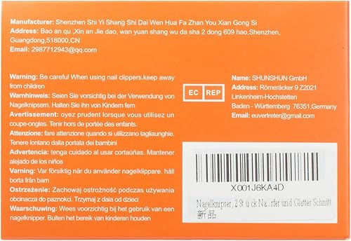 Miniatura 10 de DRMODE - Juego de 2 cortaúñas para uñas de los pies, tamaño grande y pequeño, 2 unidades profesionales de acero inoxidable, cortaúñas, cortaúñas