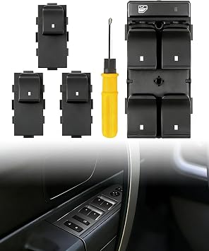 Power Window Switch Drive & 3 Passenger Side for Chevy & GMC, 6+8 Pins