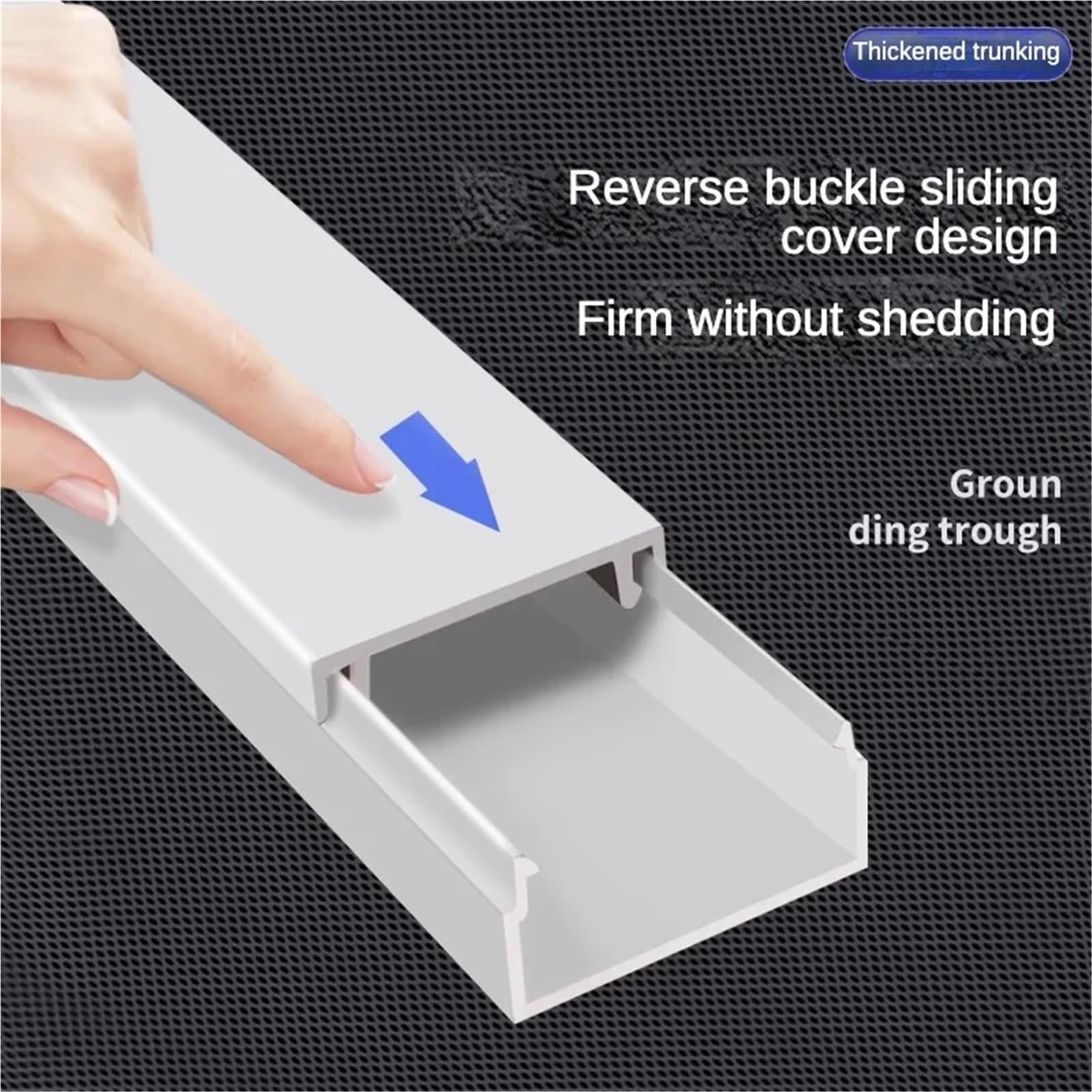 Kabelkanal Kabelabdeckungen Kabelversteck Kabelverstecke Kabelmanagement Wandkabelkanal Für Hause(10pcs,24mmx14mm 50cm)