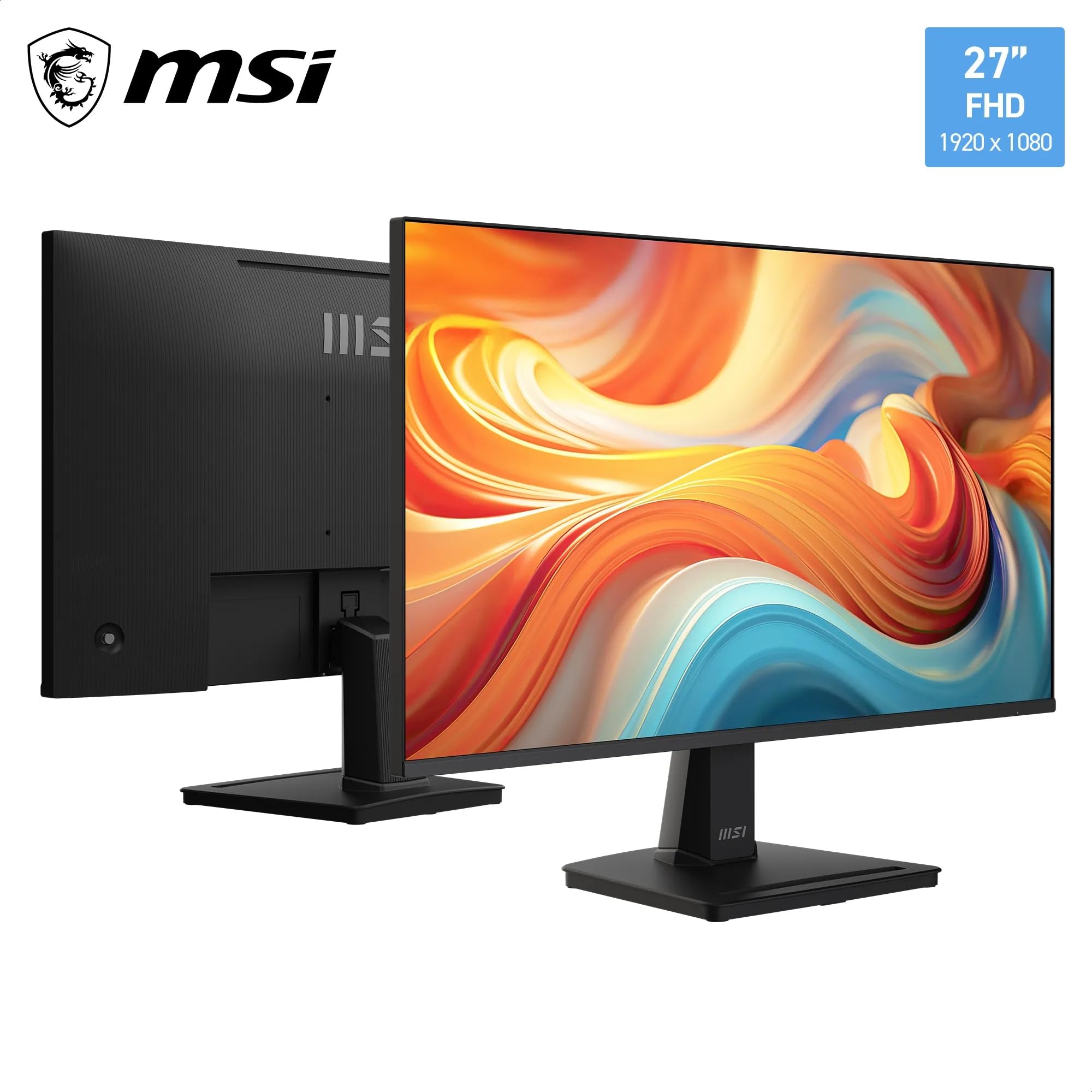 MSI Pro MP251A E14L Écran Professionnel 24.5" FHD | Dalle IPS 1920x1080, 144 Hz, 1ms, compatible VESA, HDMI, Adaptive-Sync