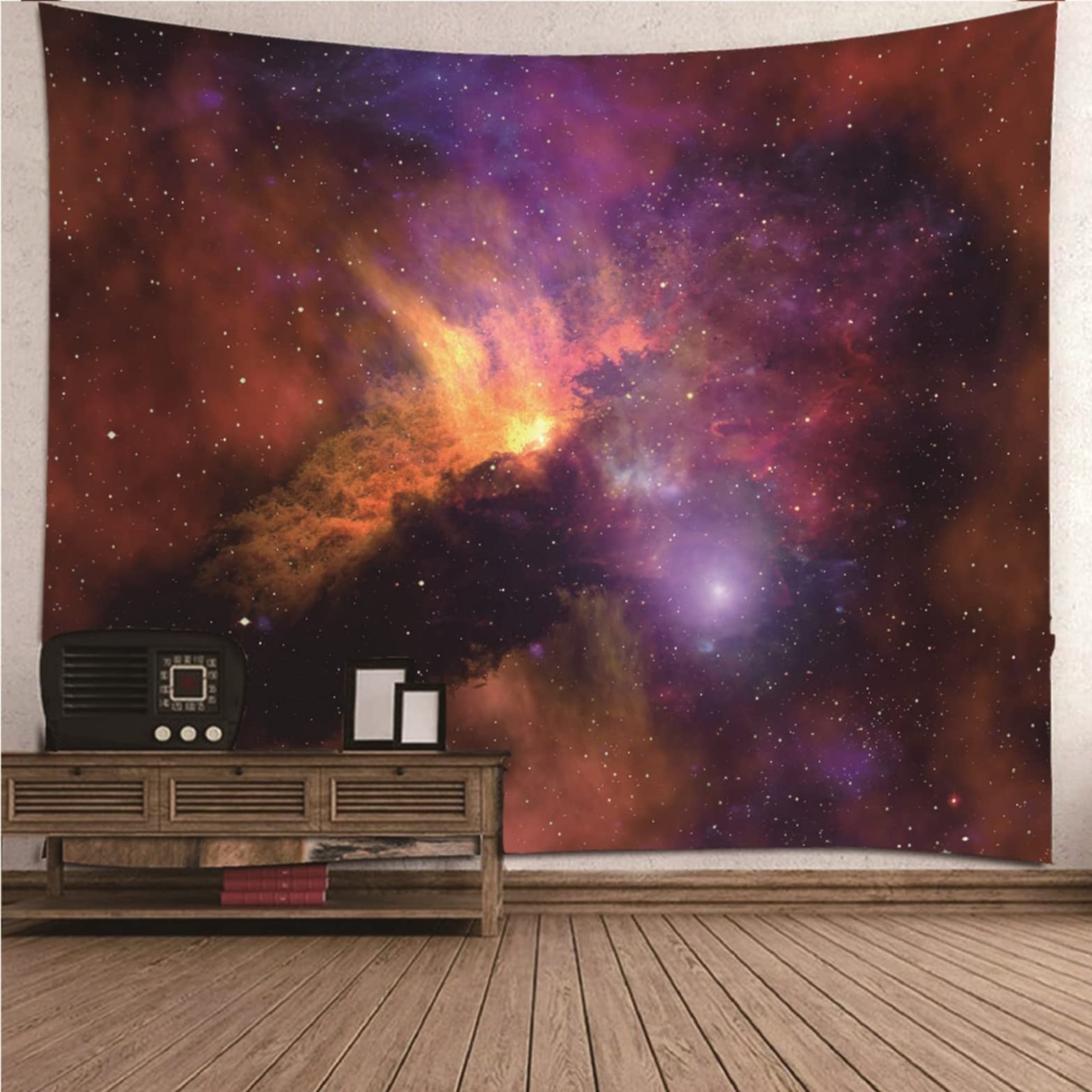 Ethereval Japan Nature Tapestry For Men Trippy Cosmic Sky Wall Covering Hanging Curtain Purple Red Wall Hangings Fabric Decorations 260x240cm