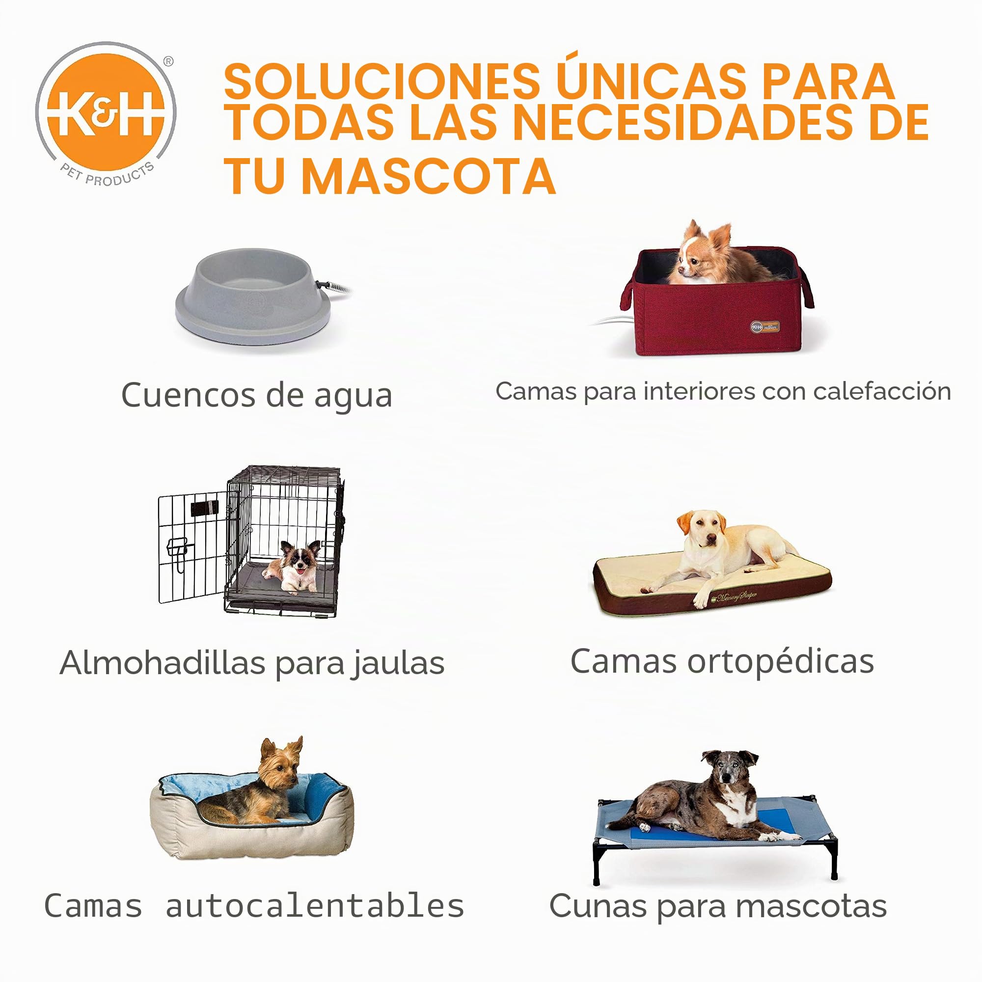 K&H Pet Products - Cama elevada refrescante para Perros con Malla Transpirable Lavable, Patas de Goma Antideslizantes, Cuna portátil para Interiores y Exteriores, Malla Gris/Negra XL