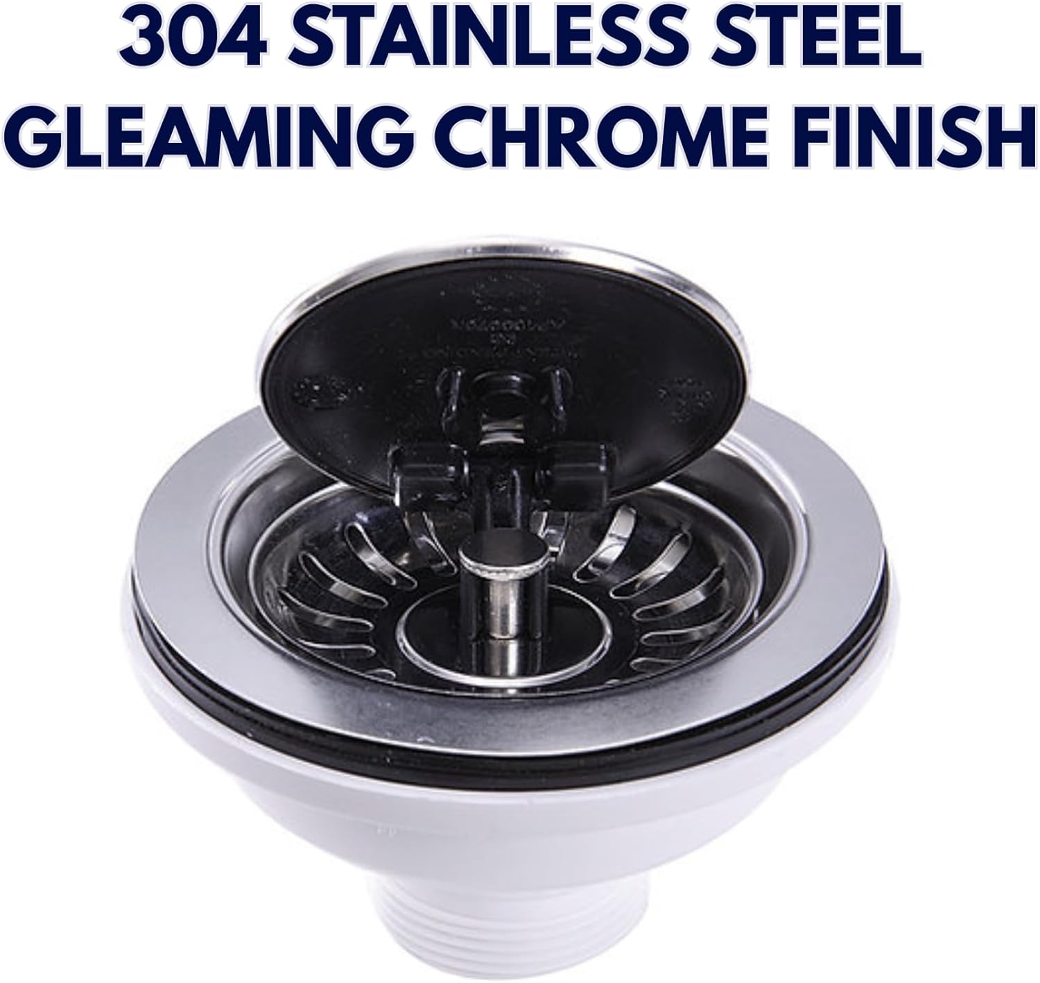 Nantucket Sinks NS35LCC-CH Flip Top Crumb Cup Kitchen Drain, Chrome