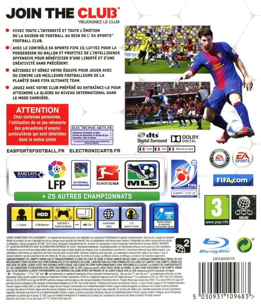 Electronic Arts FIFA 13, PS3