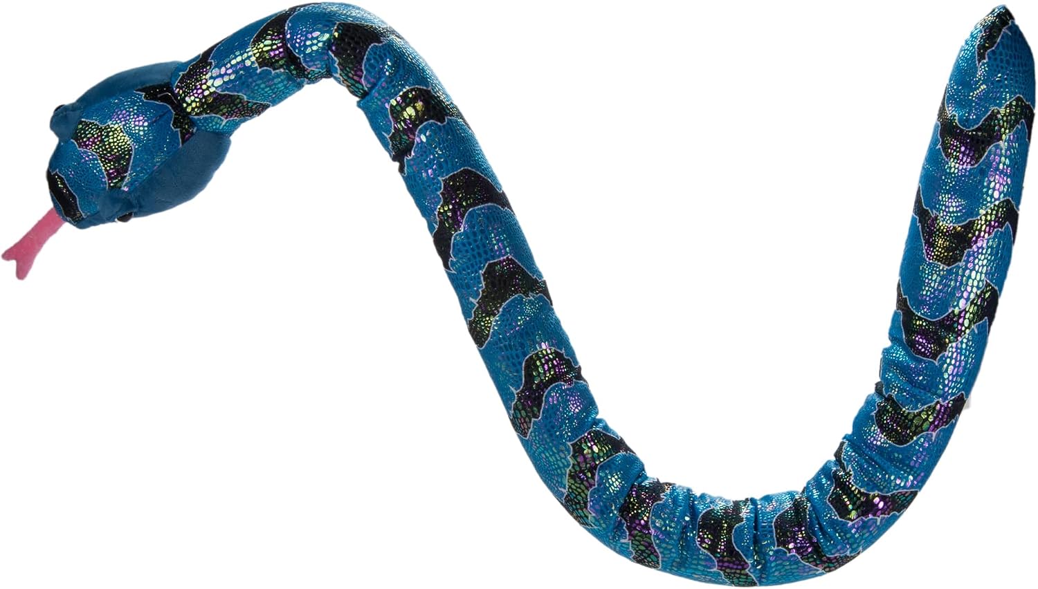 The Petting Zoo Sea Snake Stuffed Animal, Gifts for Kids, Snake Plush Toy, 54 inch (Blue)