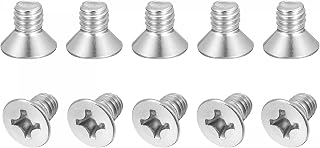 uxcell 5/16-18x1/2" Flat Head Machine Screws Phillips 304 Stainless Steel Bolts 10pcs
