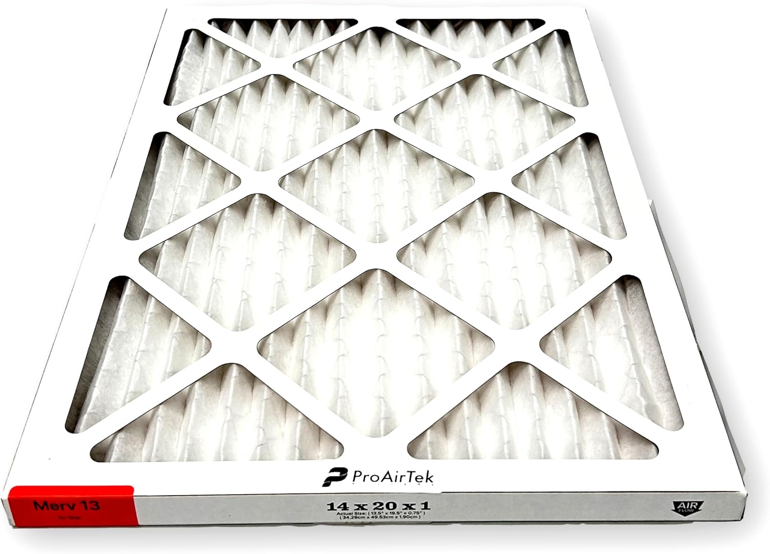 Proairtek AF14201M13SWH Model 14x20x1 Pack of 2 Air Filters, MERV 13; Ideal for Anyone Wanting Clean, Crisp Air in Their Home
