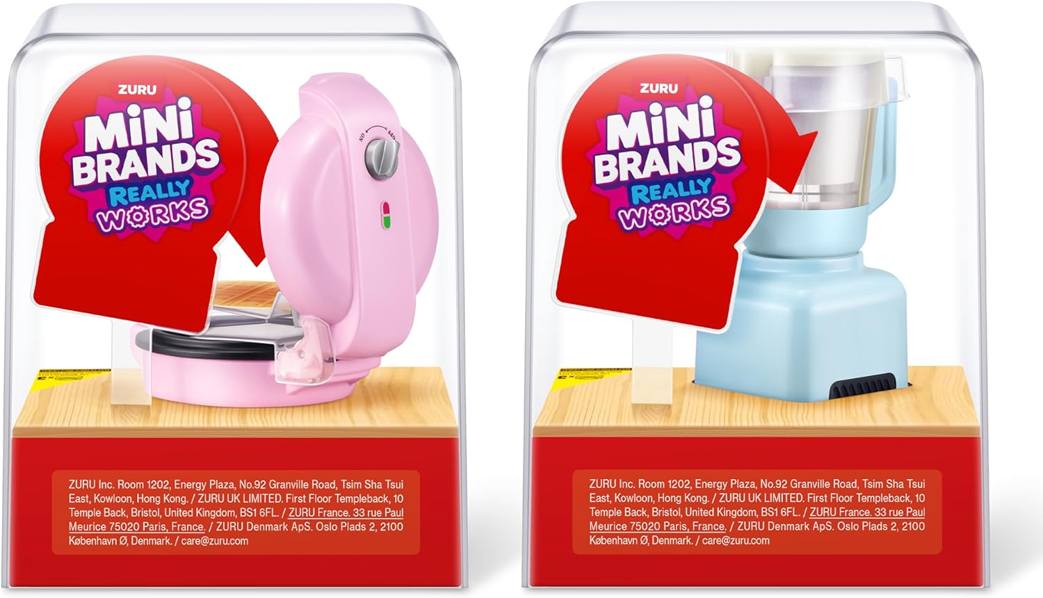Mini Brands Really Works Magic Cook Kitchen Capsule Series 1 Waffle Maker & Blender Set by ZURU, Capsules of Miniature Real Working Kitchen Appliances, Non-Edible Collectible Toy Mystery Capsule