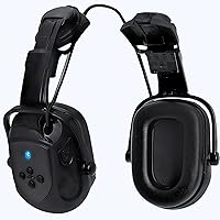 Vista 1 de Aolamegs Orejeras con Bluetooth para casco duro, NRR de 26 db, con cancelación de ruido, orejeras para llamadas, música, protección auditiva