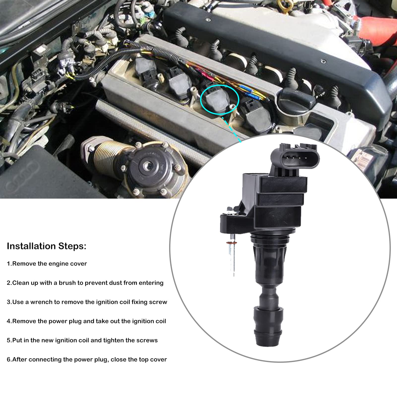 Buick Chevy GMC Ignition Coils 4-Pack Ignition Coils UF491 UF645 - For