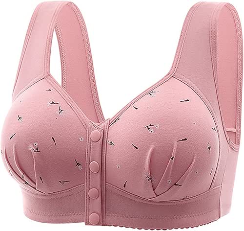 Daisy Bras for Older Women Front Closure Full Coverage Wireless