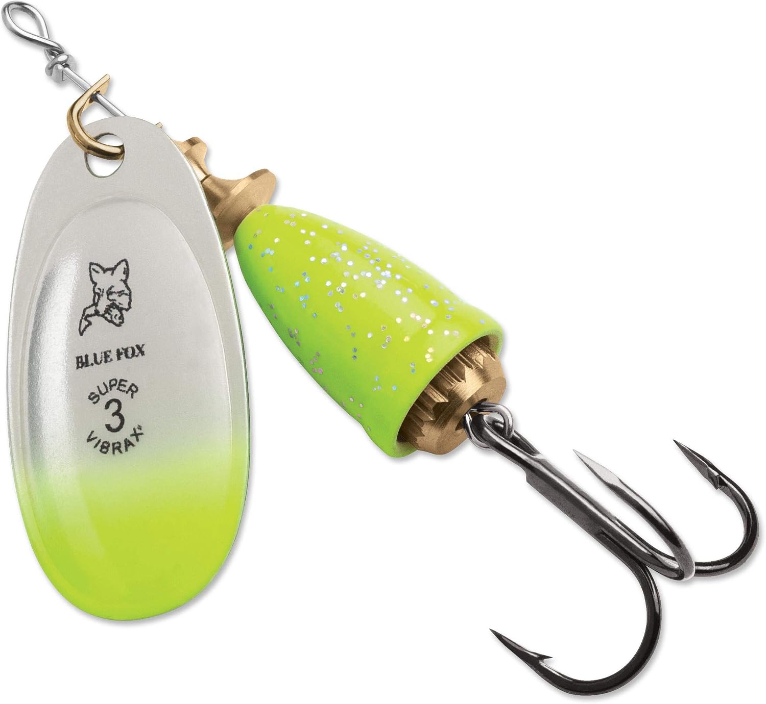 Blue Fox Blue Fox Classic Vibrax Chartreuse Green Size