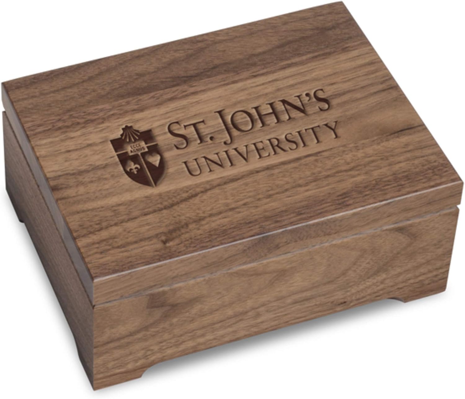 M. LA HART St. John's University Solid Walnut Desk Box