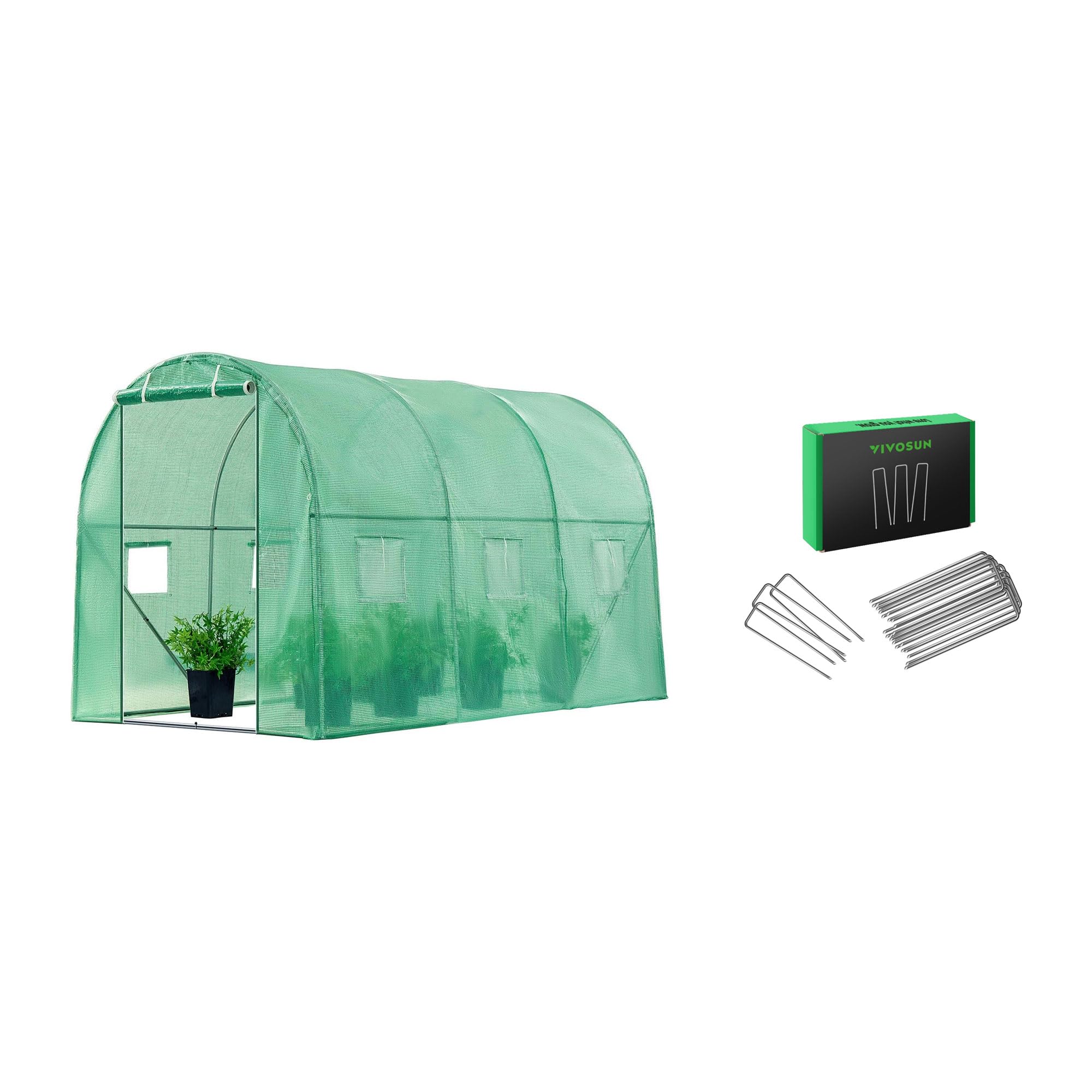 ①サウナテントQuadrangular Greenhouse Climapod Spirit 7x12 greenhouse: aluminum frame, sliding or