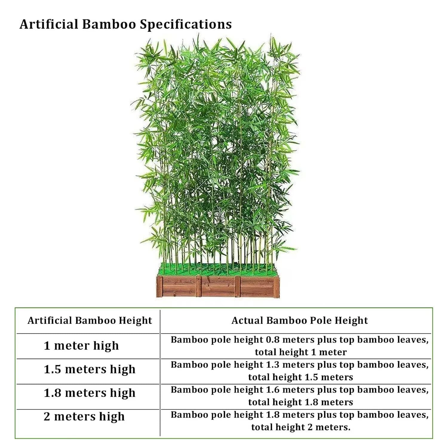 Bambou Artificiel Professionnel – Grands Arbres de Bambou artificiels avec Pot – Brise-Vue pour Restaurants, Bureaux et hôtels – Résistant aux intempéries, Traitement Anti-UV