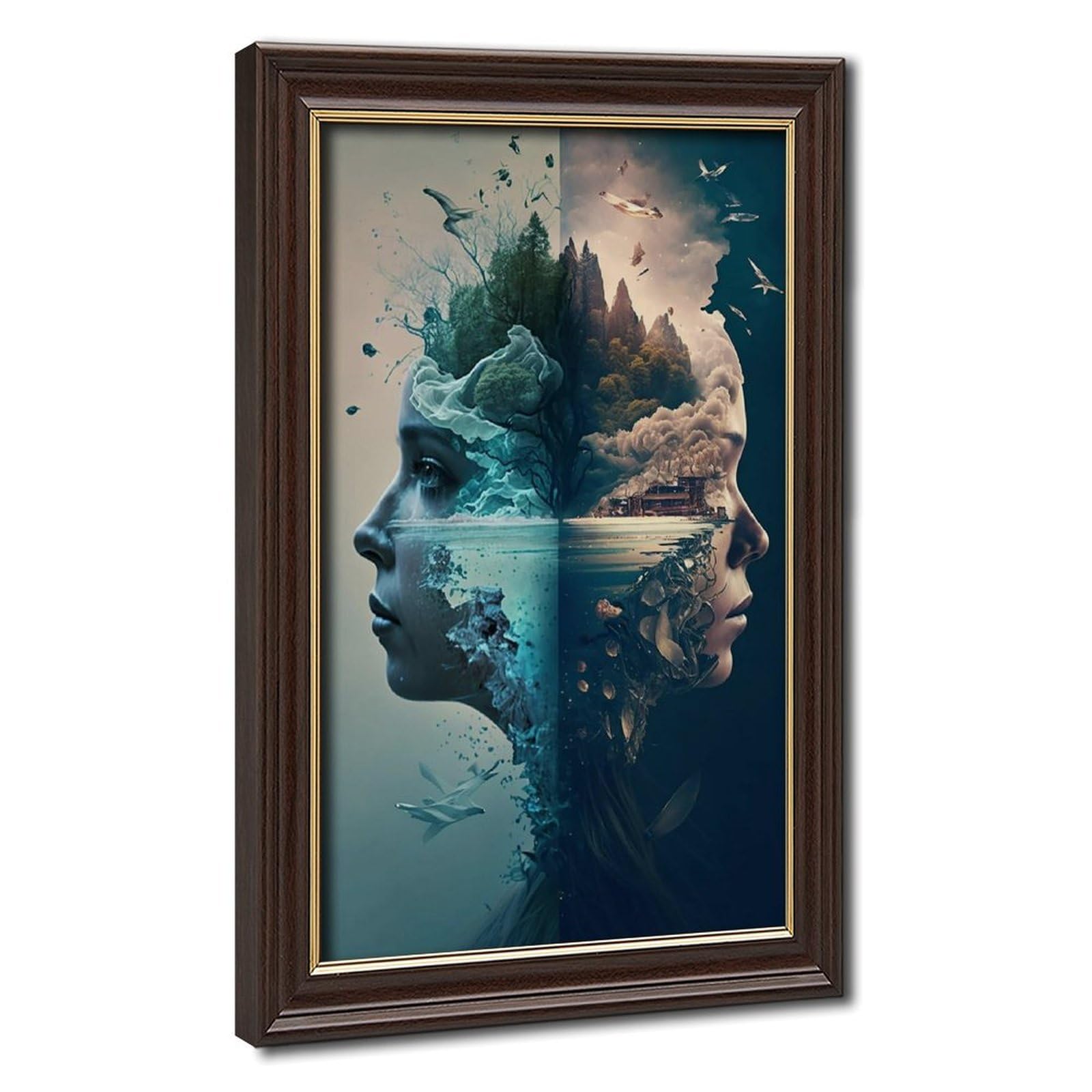 Bareronor Surreal Canvas Poster for Living Room Decor Gift