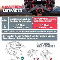 KINGLEAD Kerékpáros Bukósisak Biztonsági Lámpával és Napellenzővel - Unisex, Állítható, Ultrakönnyű, Kék, CE Tanúsított, 54-58cm 8
