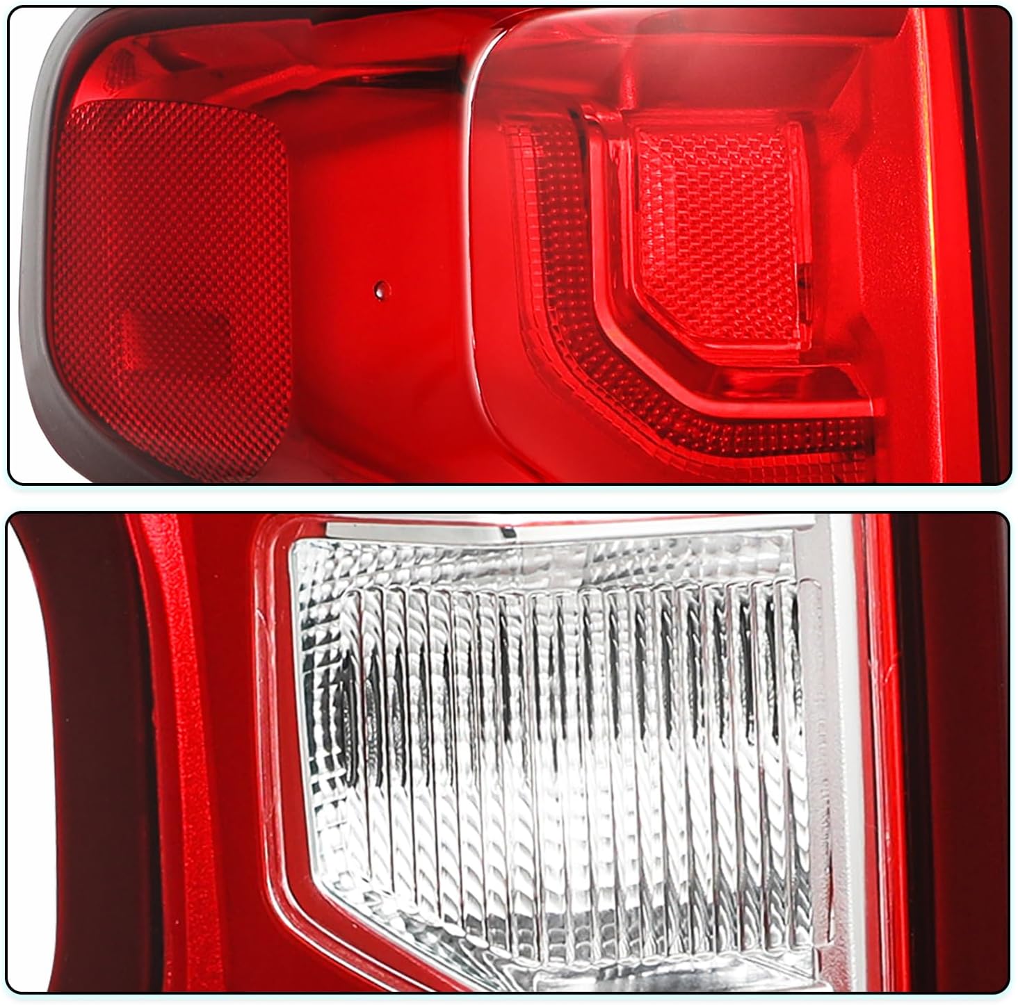 LED Tail Light Assembly Compatible With 2019 2020 2021 2022 2023 Chevy Silverado 1500 Taillights Brake Rear Lamp with Bulb and Harness Left Driver Side