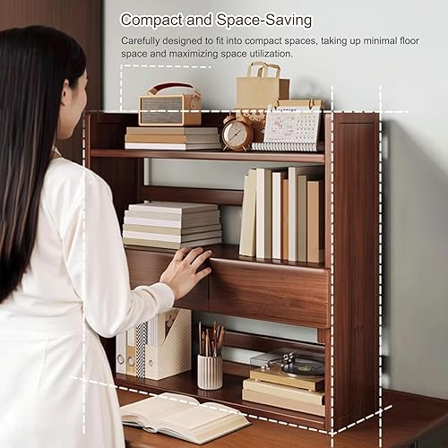 Miniatura 3 de JHDXL Organizador de escritorio para la parte superior del escritorio, gabinete de escritorio con deflector, estante de almacenamiento de escritorio