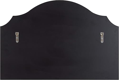 Miniatura 5 de Kate and Laurel Leanna Glam - Espejo de pared horizontal, 20 x 30, negro, sofisticado espejo grande para pared